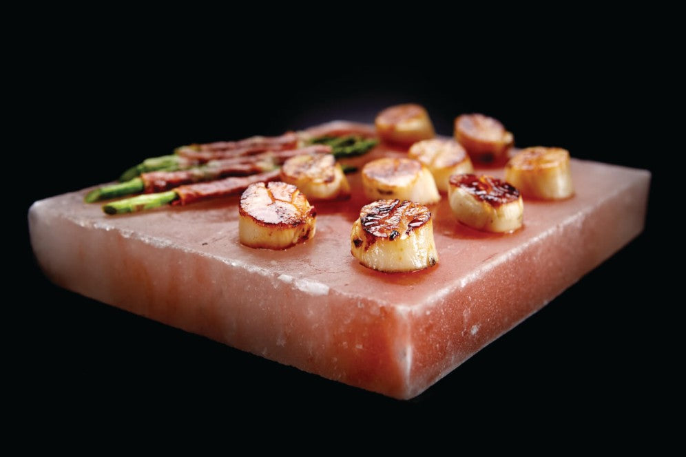 Napoleon Himalayan Salt Block with Stainless Steel Topper - 70025