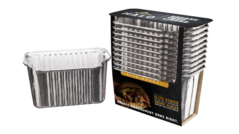 Halo 10 pack Grease Container Foil Liners-HZ-3005