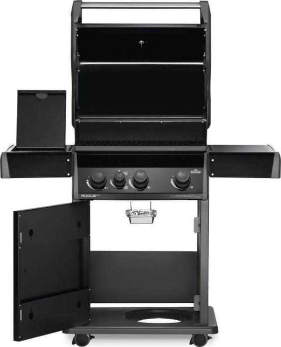 Napoleon Rogue® XT 425 Black Hood Propane Gas Grill with Infrared Side Burner - RXT425SIBPK-1