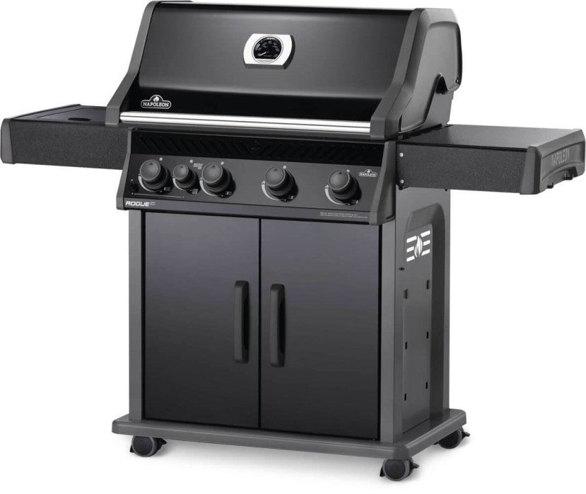 Napoleon Rogue® 525 Natural Gas Grill Black with Infrared Side Burner - RXT525SIBNK-1