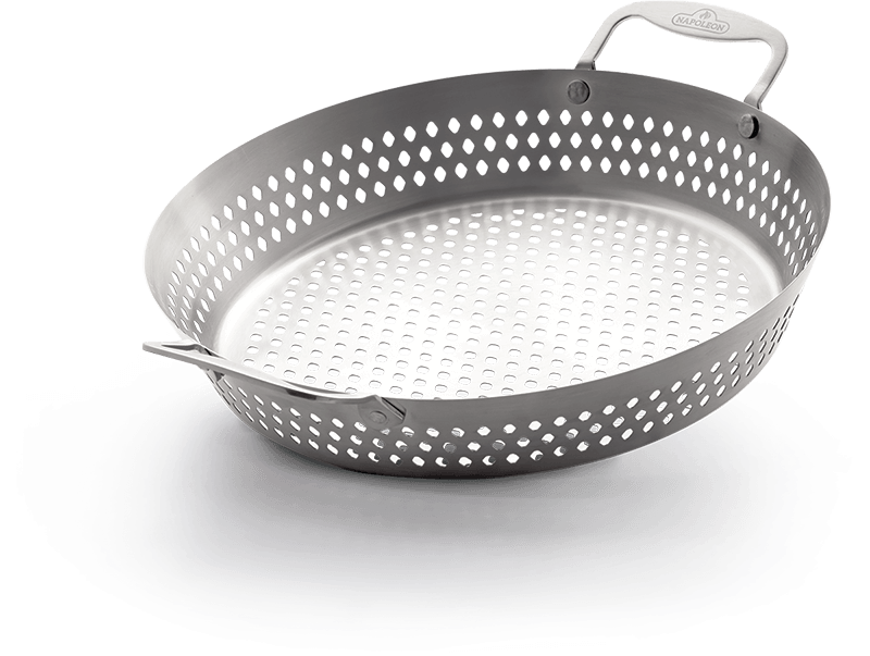 Napoleon Stainless Steel Grilling Wok Front View
