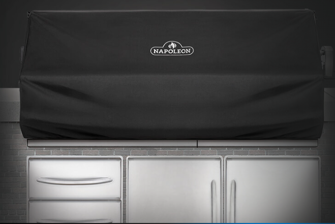 Napoleon Pro 825 Built-in Grill Cover on the Grill