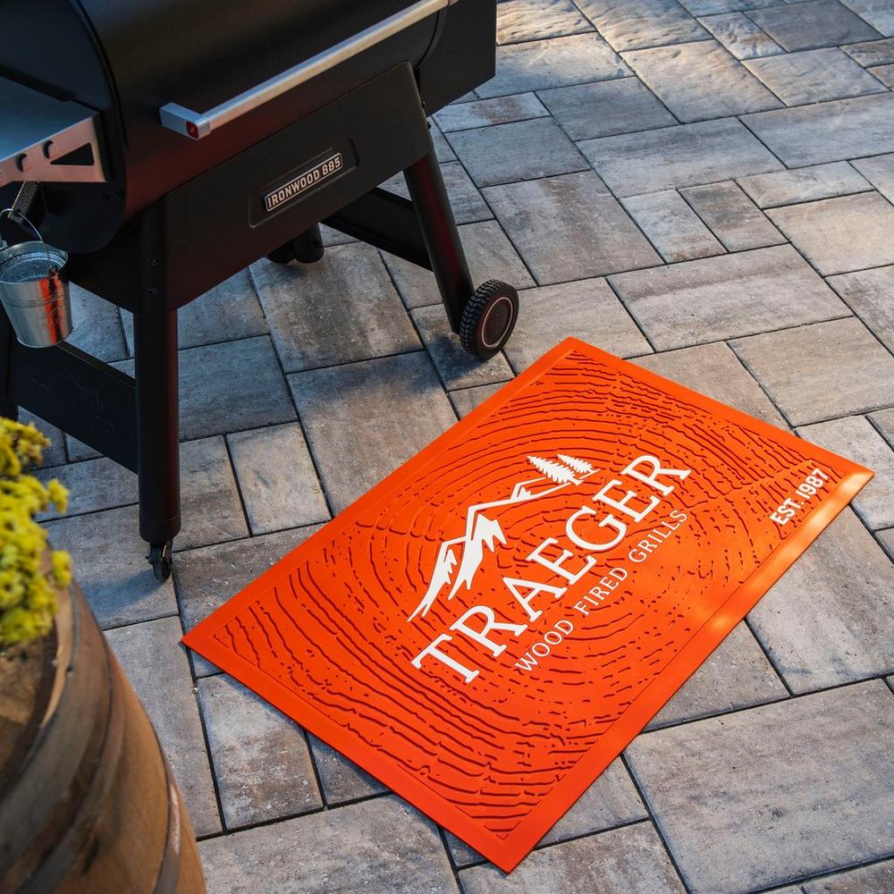 Traeger Grill Mat Lifestyle Besides the Grill