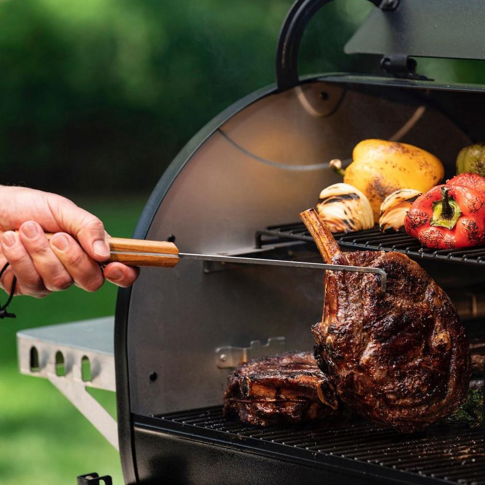 Traeger Pig Tail BBQ Flipper Lifestyle Flipped the Steak