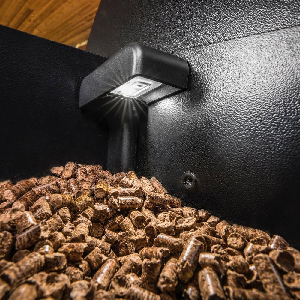 Traeger Pellet Sensor on the Grill with Pellets