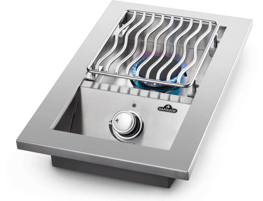 Napoleon Built-In 500 Series Single Range Top Burner with Stainless Steel Cover - BI10RTNSS