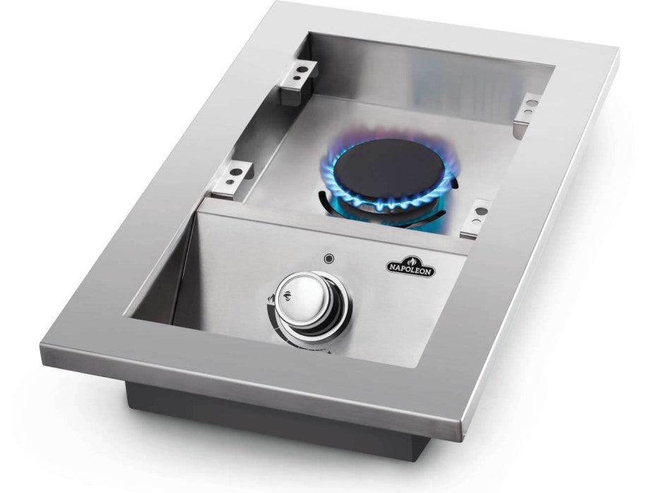 Napoleon Built-In 500 Series Single Range Top Burner with Stainless Steel Cover - BI10RTNSS
