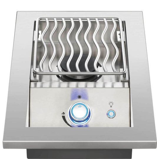 Napoleon Built-In 700 Series Single Range Top Burner Natural Gas Grill with Stainless Steel Cover - BIB10RTNSS