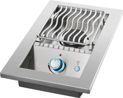 Napoleon Built-In 700 Series Single Range Top Burner Natural Gas Grill with Stainless Steel Cover - BIB10RTNSS