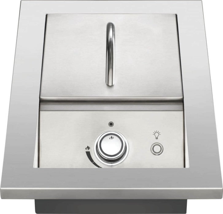 Napoleon Built-In 700 Series Single Range Top Burner Natural Gas Grill with Stainless Steel Cover - BIB10RTNSS