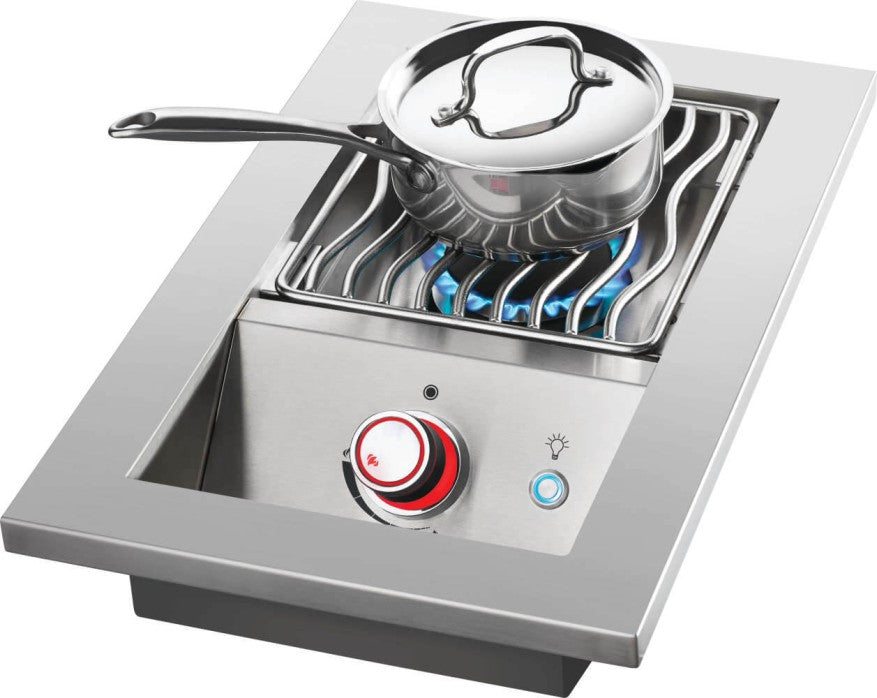 Napoleon Built-In 700 Series Single Range Top Burner Natural Gas Grill with Stainless Steel Cover - BIB10RTNSS