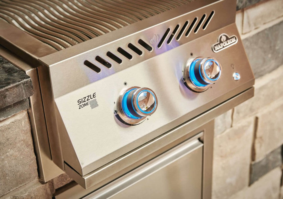 Napoleon Grills - Built-In 700 Series Power Burner Stainless Steel with Stainless Steel Cover, Natural GAS