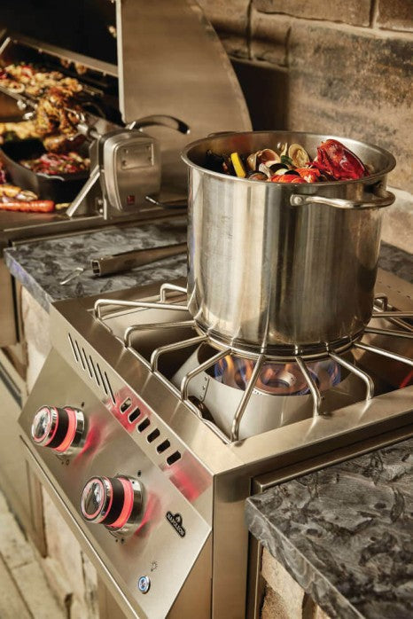 Napoleon Built-In 700 Series Power Burner Natural Gas with Stainless Steel Cover - BIB18PBNSS