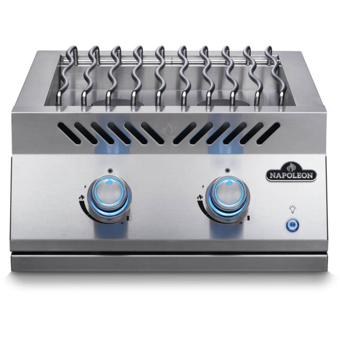 Napoleon Built-In 700 Series Dual Range Top Burner Natural Gas with Stainless Steel Cover - BIB18RTNSS