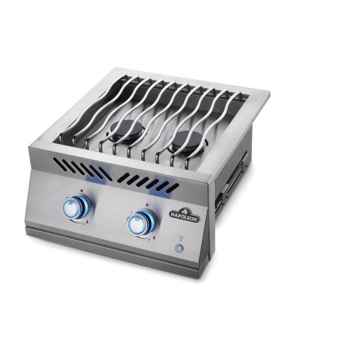 Napoleon Built-In 700 Series Dual Range Top Burner Natural Gas with Stainless Steel Cover - BIB18RTNSS