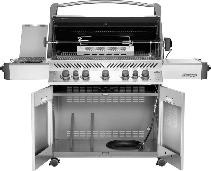 Napoleon Prestige 665 RSIB Propane Gas Grill with Infrared Side and Rear Burners - P665RSIBPSS