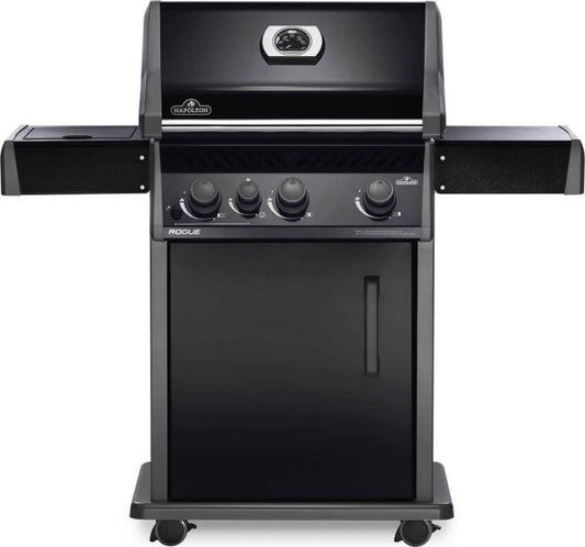 Napoleon Rogue 425 Propane Gas Grill Black with Side Burner - R425SBPK-1-OB