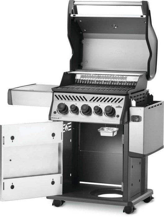 Napoleon Rogue® SE 425 RSIB Stainless Steel Propane Gas Grill with Infrared Side Burner and Rear Burner - RSE425RSIBPSS-1