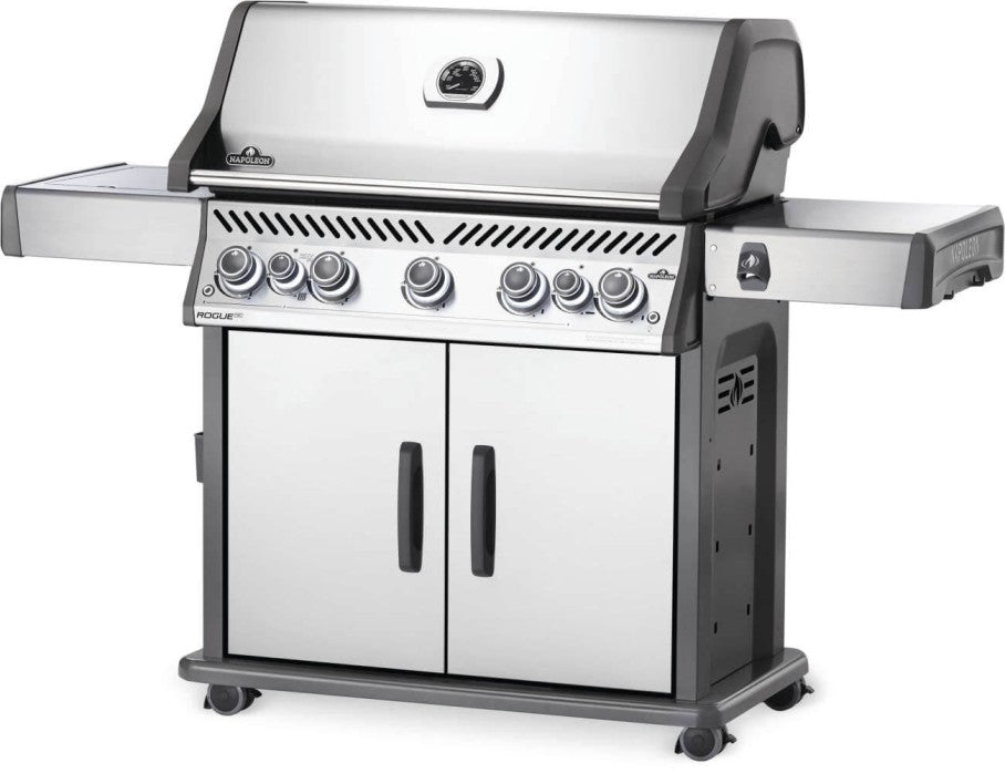 Napoleon Rogue® SE 625 RSIB Stainless Steel Natural Gas Grill with Infrared Side Burner and Rear Burner - RSE625RSIBNSS-1