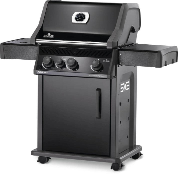 Napoleon Rogue® XT 425 Black Hood Natural Gas Grill with Infrared Side Burner - RXT425SIBNK-1