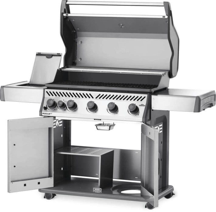 Napoleon  Rogue® XT 625 Propane Grill with Infrared Side Burner and Smoker Box - RXT625SIBPSS-1-A