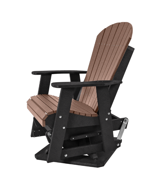 Kanyon Living Weathered Wood 2′ Swivel Adirondack Glider - K141