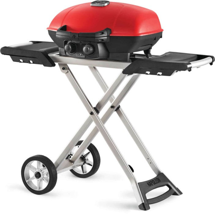 Napoleon TravelQ™ 285X Portable Propane Gas Grill with Scissor Cart and Griddle - TQ285X-RD-1-A