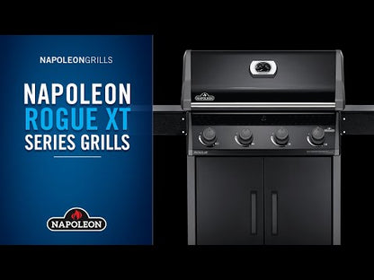 Napoleon Rogue® XT 425 Black Hood Natural Gas Grill with Infrared Side Burner - RXT425SIBNK-1