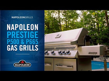 Napoleon Prestige® 500 RSIB Natural Gas Grill with Infrared Side and Rear Burners - P500RSIBNSS-3