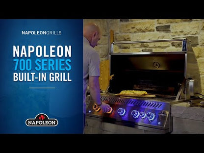 Napoleon Built-in 700 Series 38 RB Propane Gas Grill with Rear Infrared Burner - BIG38RBPSS