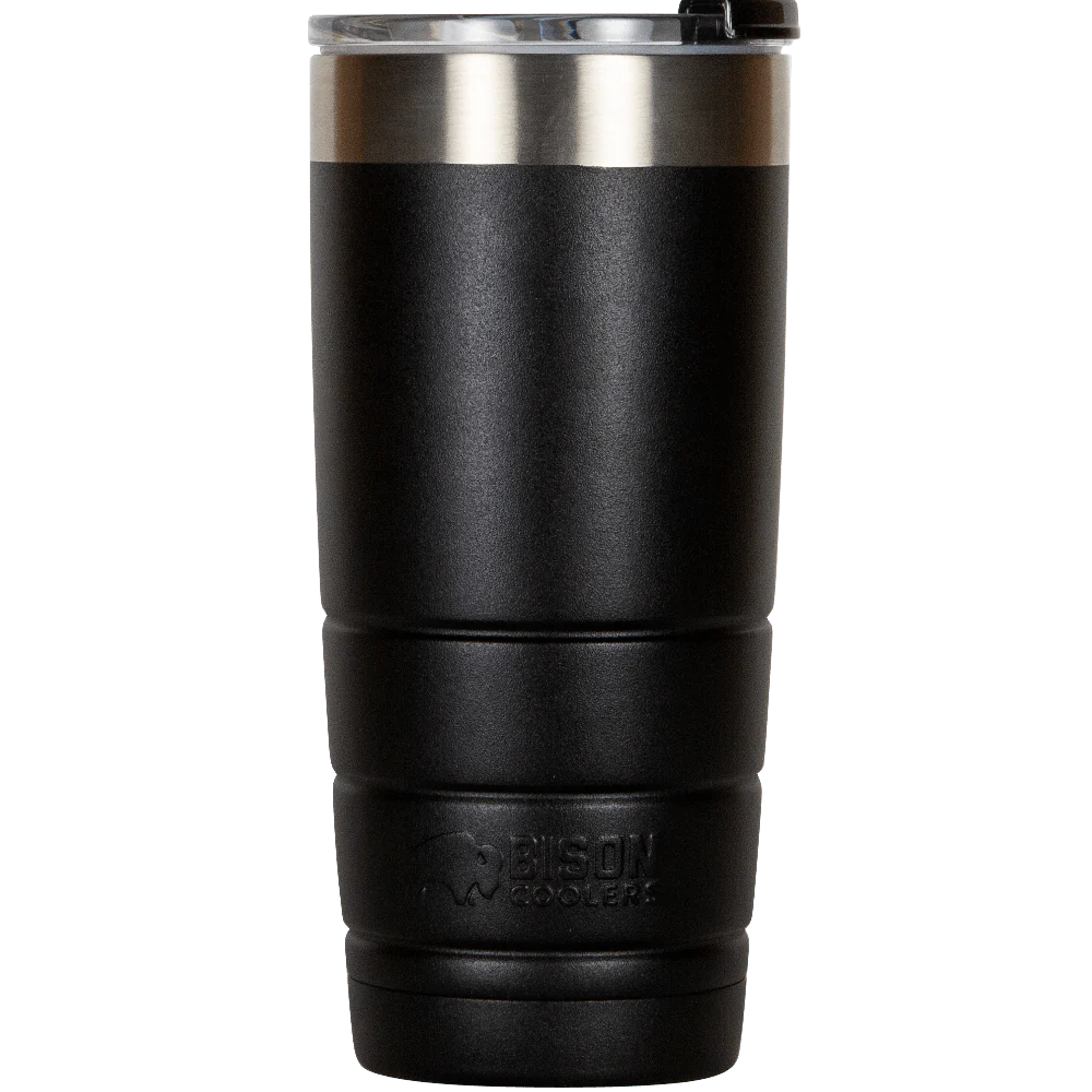 Bison Coolers Black 22oz Bison Tumbler Double-Wall Vacuum