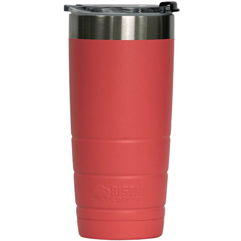 Bison Coolers Coral 22oz Bison Tumbler Double-Wall Vacuum