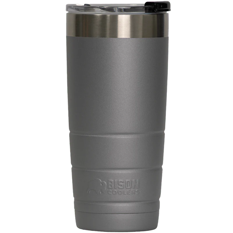 Bison Coolers Graphite 22oz Bison Tumbler Double-Wall Vacuum