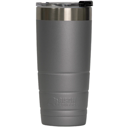 Bison Coolers Graphite 22oz Bison Tumbler Double-Wall Vacuum