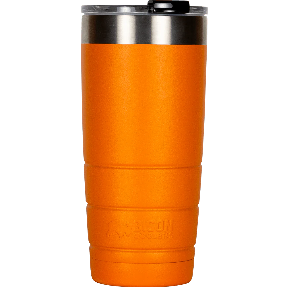 Bison Coolers Orange 22oz Bison Tumbler Double-Wall Vacuum