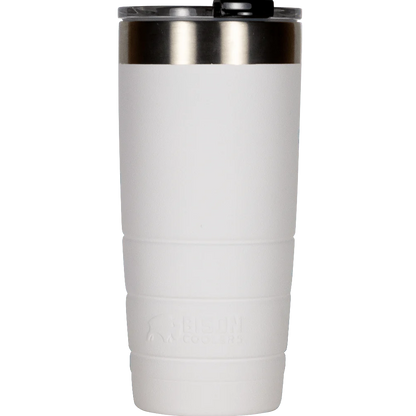 Bison Coolers White 22oz Bison Tumbler Double-Wall Vacuum