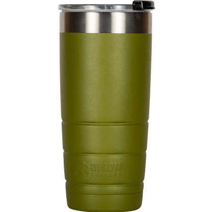 Bison Coolers Olive 22oz Bison Tumbler Double-Wall Vacuum