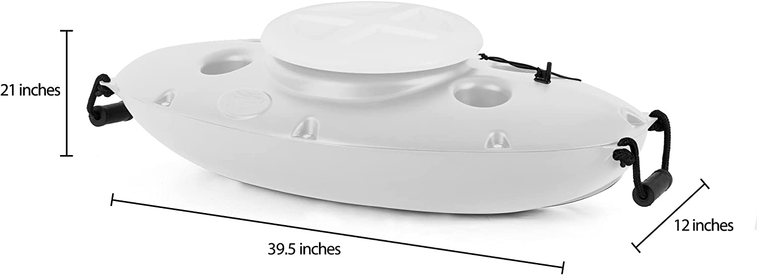 CreekKooler Floating Cooler- White Inches