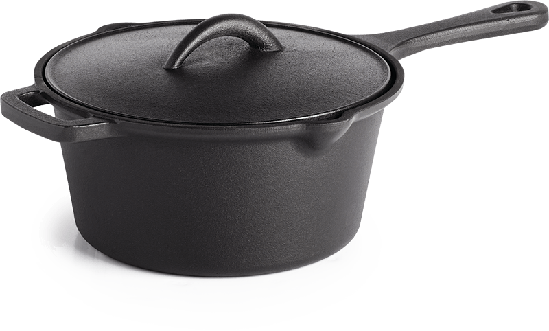 Napoleon Cast Iron Sauce Pan with Lid