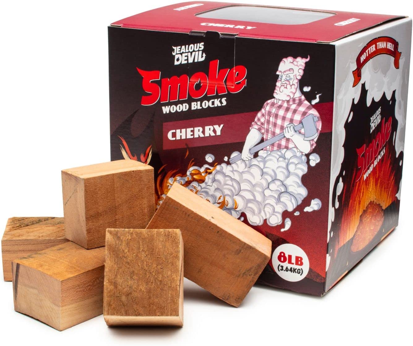 Jealous Devil Smoke Wood Blocks Cherry with Box