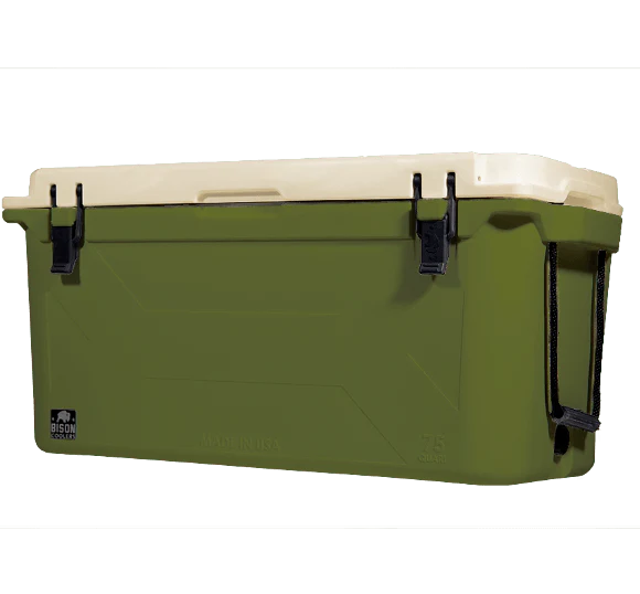 Bison Coolers Olive 75 QT Cooler