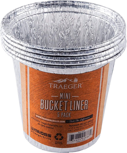 Traeger Mini Grease Bucket Liners- 5 Pack- Scout/Ranger/Ptg