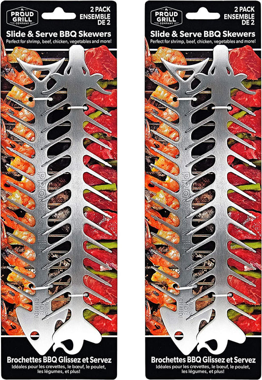 Proud Grill Slide and Serve BBQ Skewers