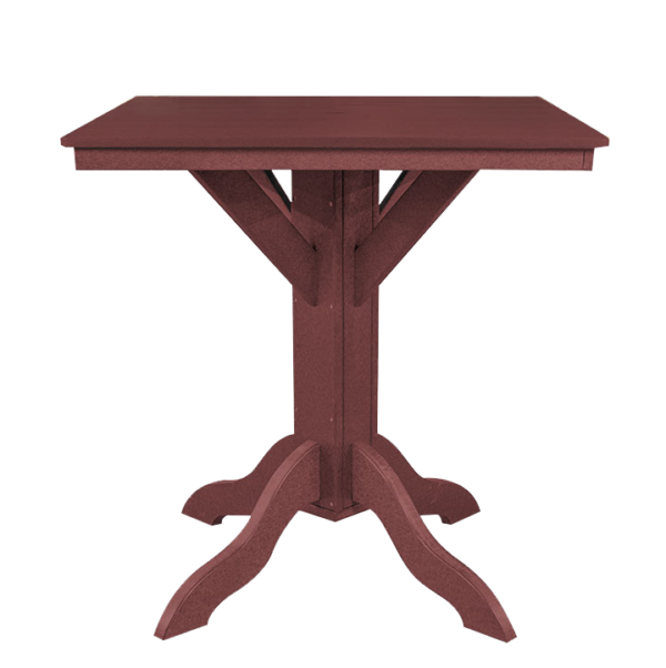 Kanyon Living Weather Wood Bar Height 42″ Square Table - K340