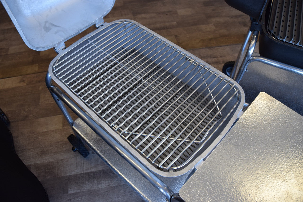 Pk Grills Stainless Steel Hinged Cooking Grid Placed on the Grill