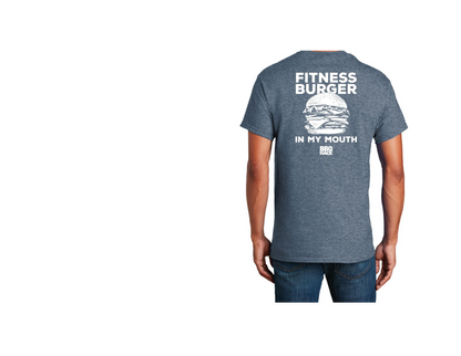 I'm Into Fitness T-Shirt Back View Blue