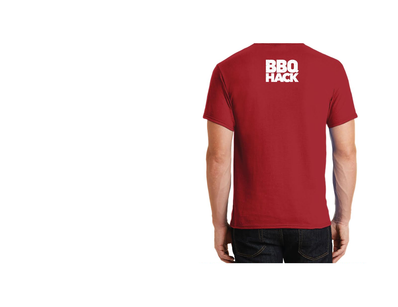 Let's Meat Up T-Shirt Back View Red