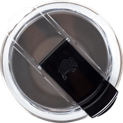 Bison Coolers Black 22oz Bison Tumbler Double-Wall Vacuum Top Lid Logo