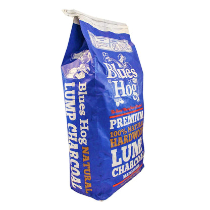 Blues Hog Natural Lump Charcoal 20 lbs Left Angle