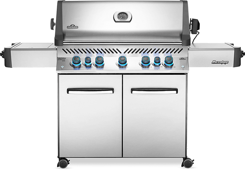 Napoleon Prestige 665 Rsib Propane Gas Grill with Infrared Side and Rear Burners